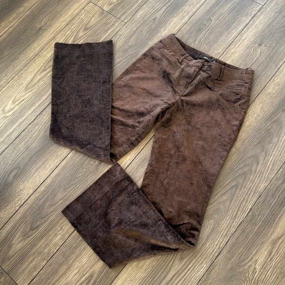 Italian rich colored brown velvet trousers by Kulson size 40 is a us size 8-10 - Picture 12 of 14